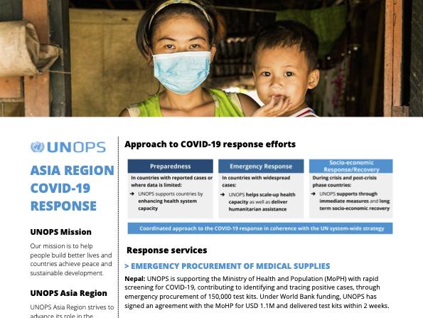 UNOPS Asia Region COVID-19 Response Info Sheet