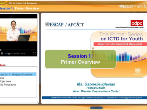 PRIMER 3 : ICT FOR DISASTER RISK MANAGEMENT