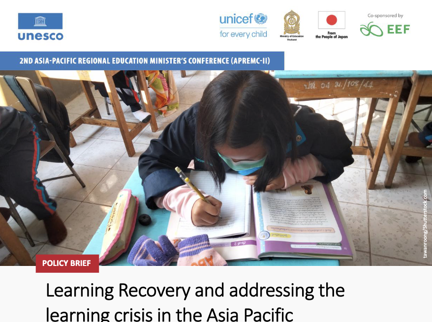 Learning recovery and addressing the learning crisis in the Asia Pacific: APREMC-II Policy Brief