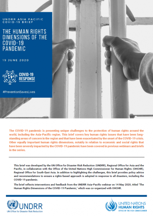 UNDRR Asia-Pacific COVID-19 Brief: The Human Rights Dimensions of the COVID-19 Pandemic